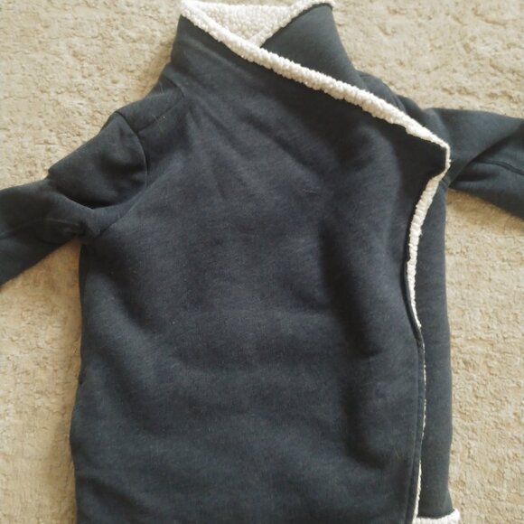 Y2K Abercrombie & Fitch navy blue shawl size XS/S - Picture 6 of 9